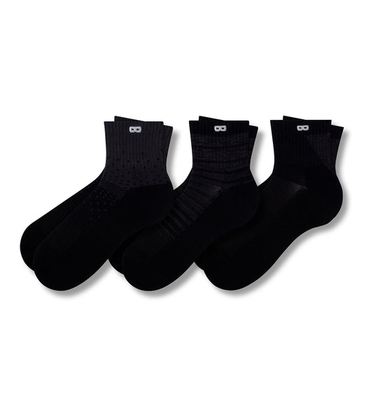 BOWO Cushion Ankle - Neutrals (3-Pack)