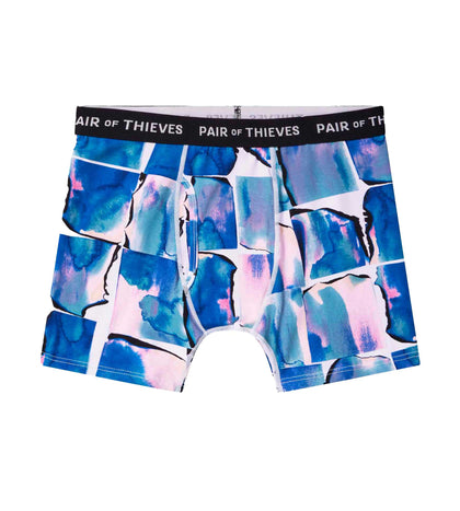 Supersoft Boxer Brief containing the colors Cornflower blue, Dark cyan, Black, Lavender, Thistle, Steel blue, Midnight blue, Teal, Steel blue