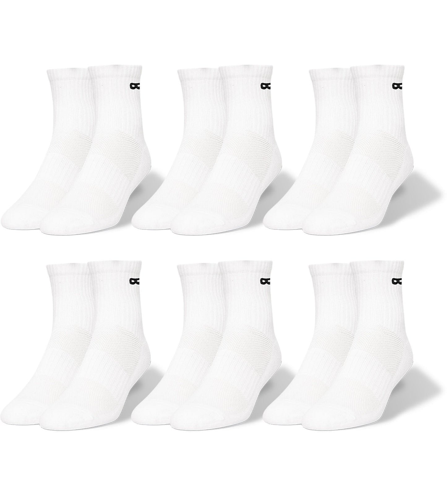 BOWO Cushion Ankle - Neutrals (6-Pack)