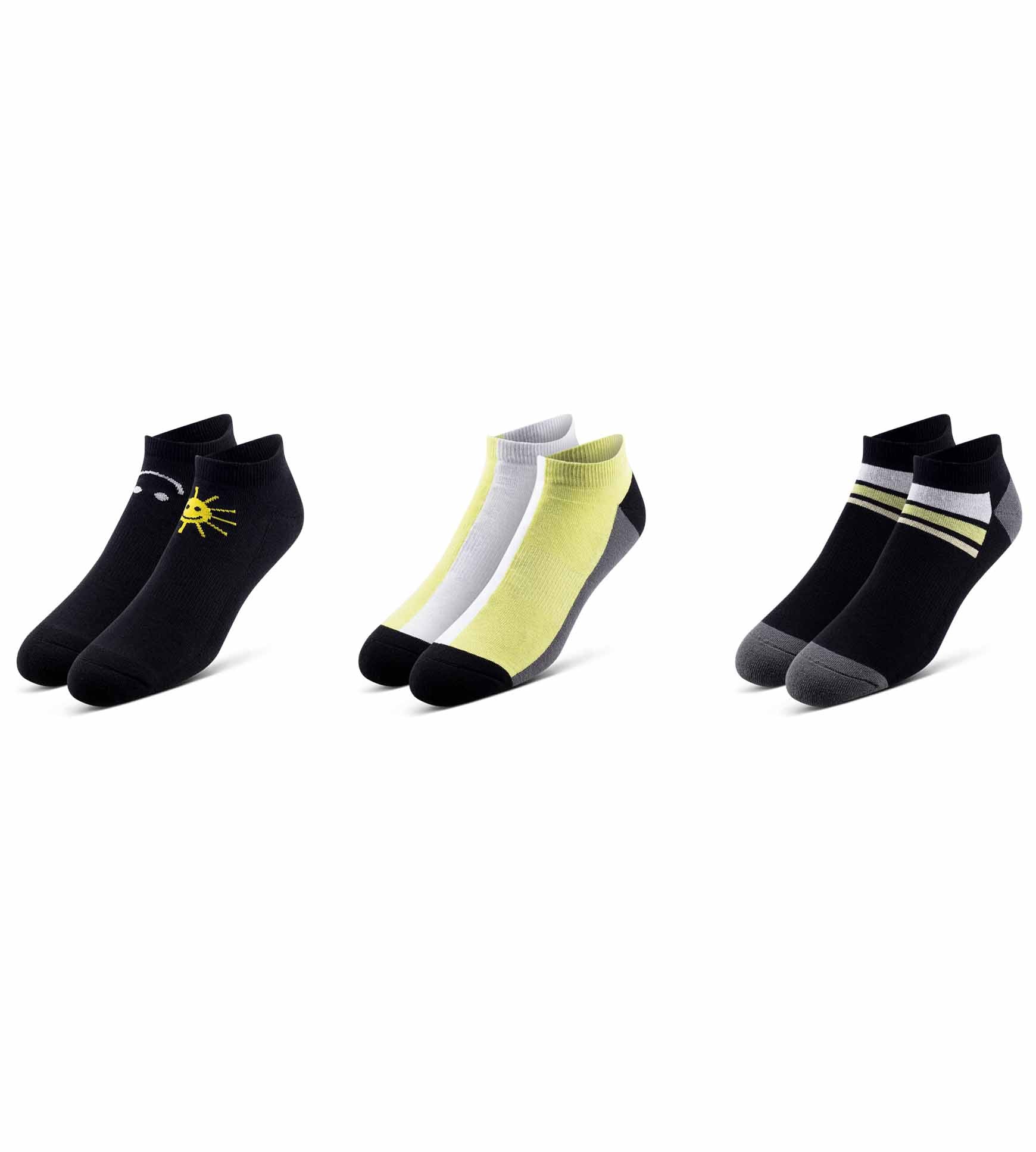 CUSHION LOW-CUT SOCKS 3 PACK White, Black, Khaki, Dim gray, Black, Dark khaki, Silver, Dark slate gray, Gains boro, Gray