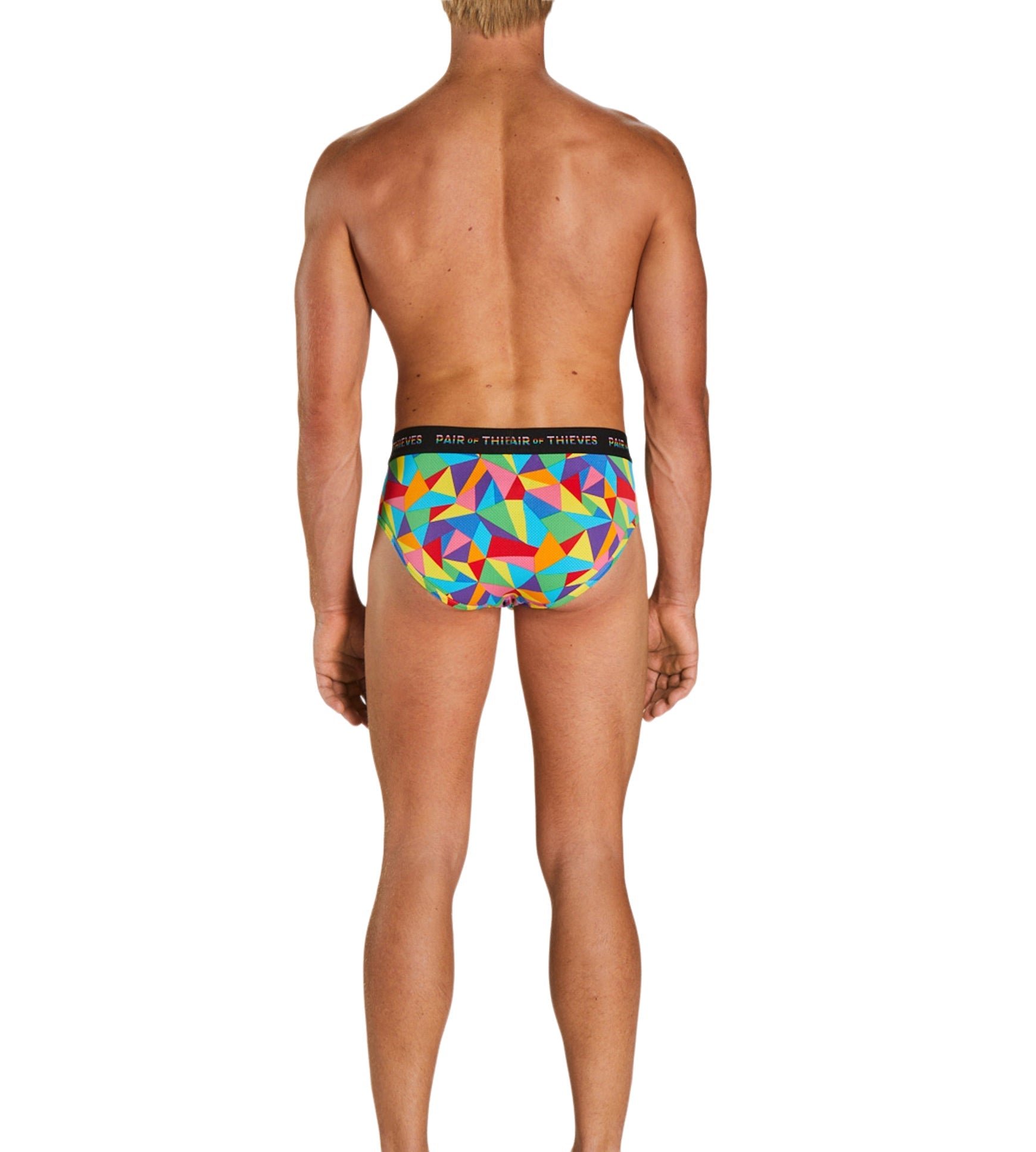 SuperFit Brief - Pride colors consists of Sienna, Dark slate blue, Dark salmon, Sienna, Black, Goldenrod, Light sea green, Medium sea green, Peru