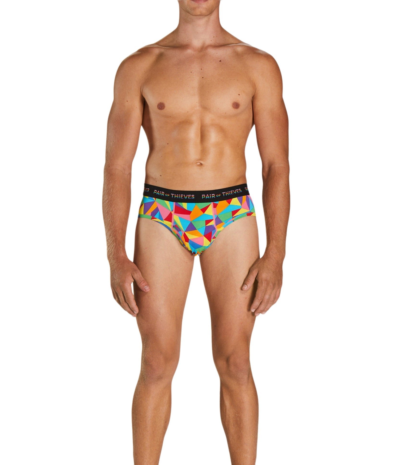 SuperFit Brief - Pride colors consists of Peru, Sienna, Tan, Sienna, Light sea green, Dark salmon, Black, Slate gray, Darkorange