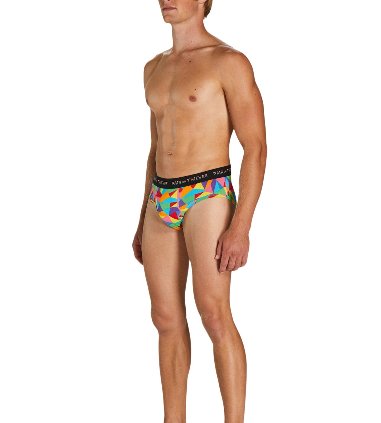 SuperFit Brief - Pride colors consists of Indian red, Dark salmon, Saddle brown, Medium turquoise, Peru, Slate gray, Black, Burly wood, Sienna