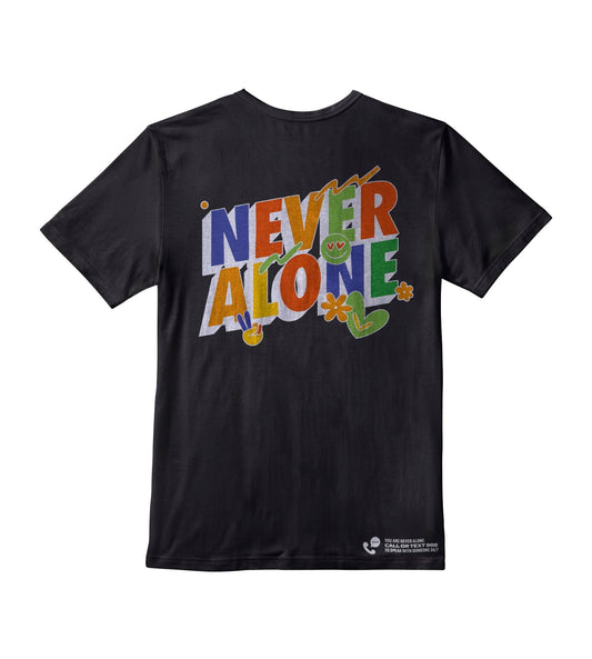 Never Alone Pocket Crew Neck Tee