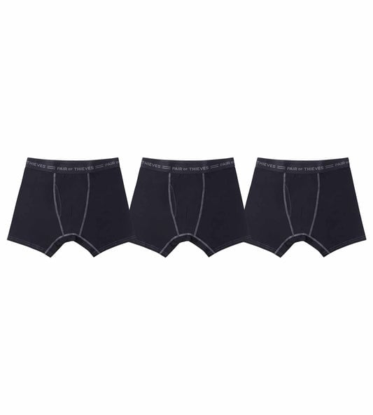 4-Way Stetch Every Day Kit Cotton Stretch Boxer Briefs (3-Pack)