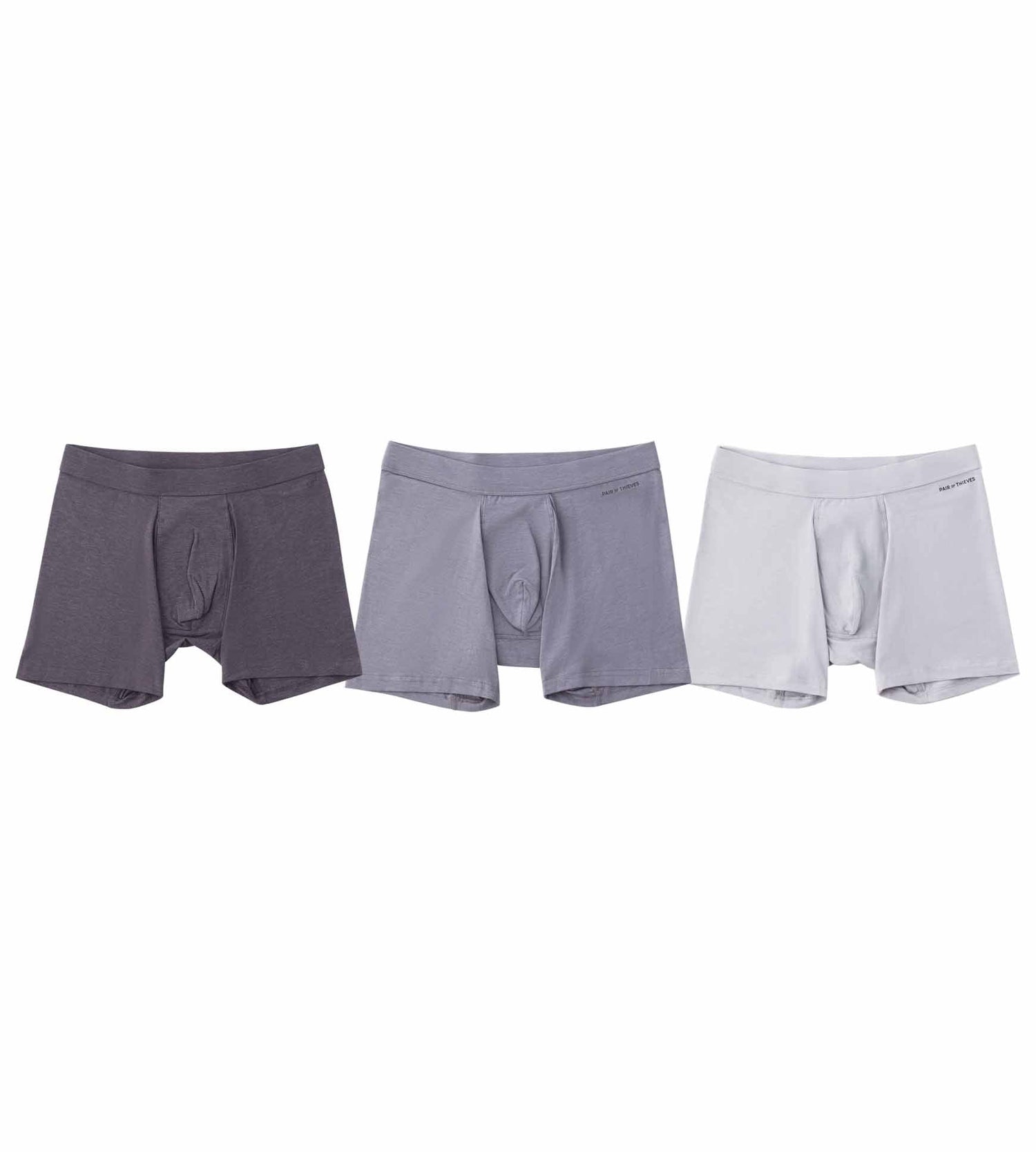 Quick Dry Boxer Briefs, 3-Pack, Action Blend Cotton