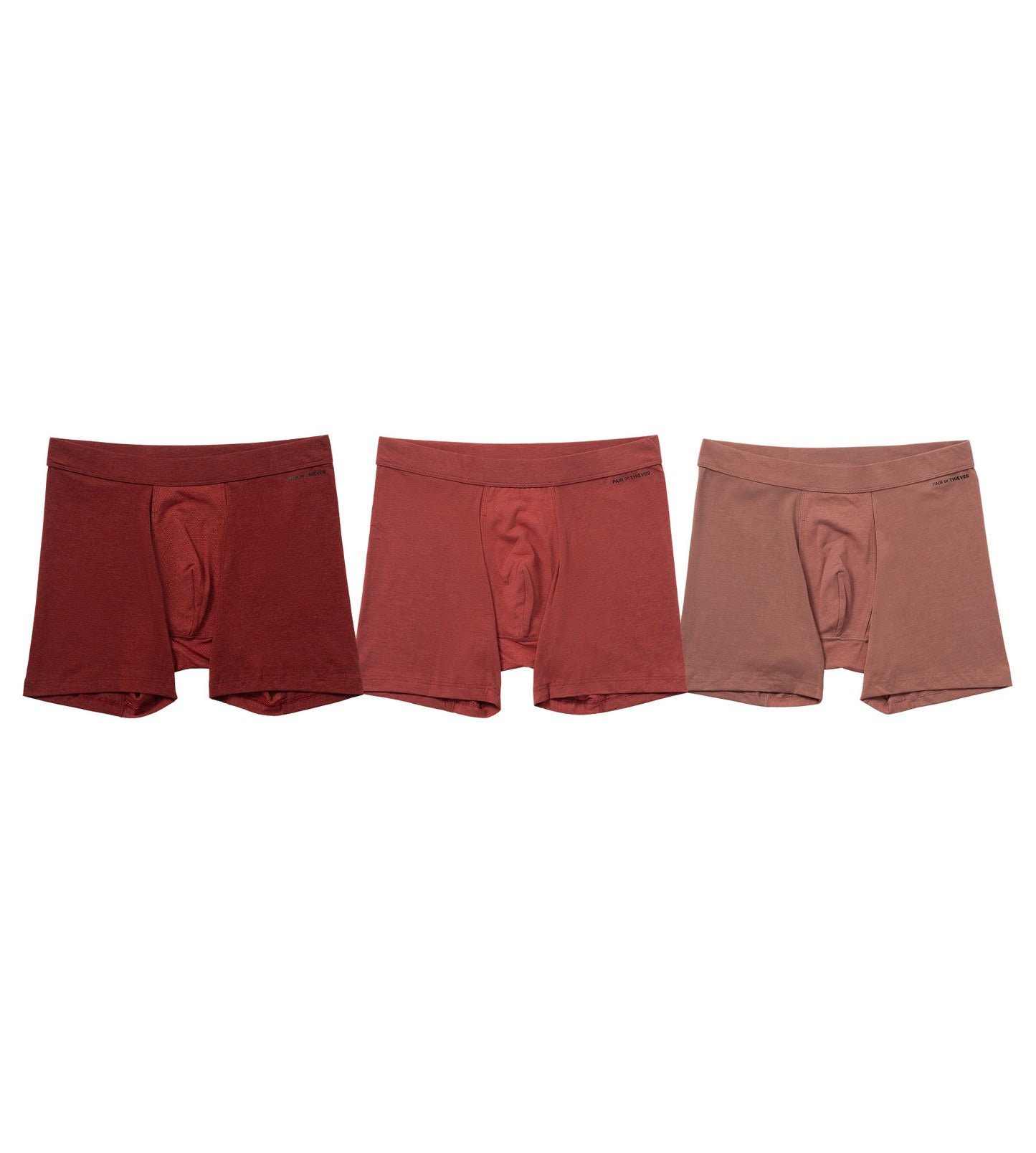 Quick Dry Action Blend Cotton Boxer Briefs (3-Pack)