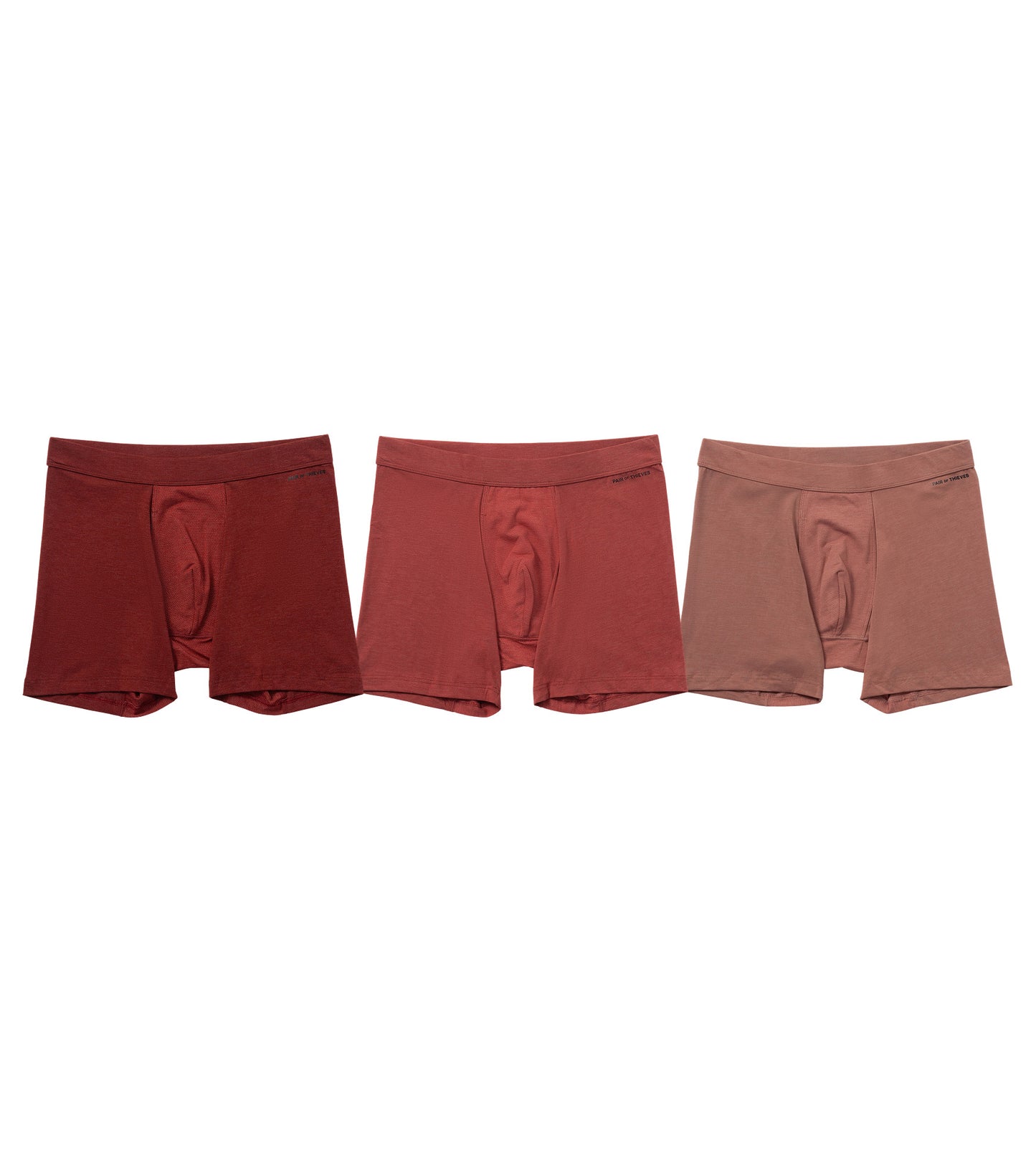 Quick Dry Action Blend Cotton Boxer Briefs (3-Pack)