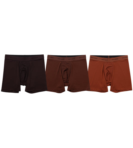 Quick Dry Action Blend Boxer Briefs (3-Pack)