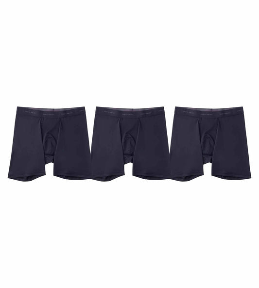 Quick Dry Action Blend Long Boxer Briefs (3-Pack)