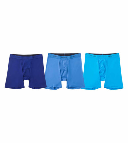 Quick Dry Action Blend Long Boxer Briefs (3-Pack)