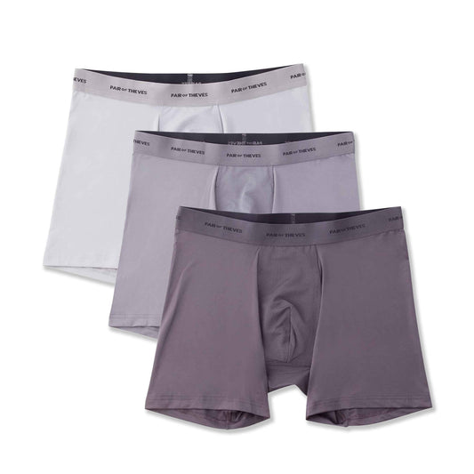 Quick Dry Action Blend Boxer Briefs (3-Pack)