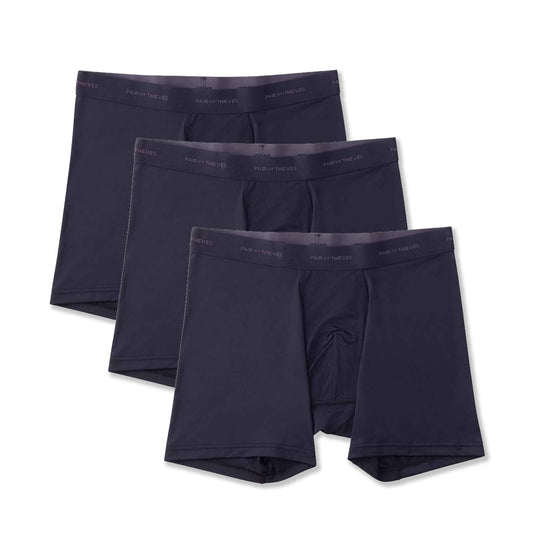 Quick Dry Action Blend Boxer Briefs (3-Pack)