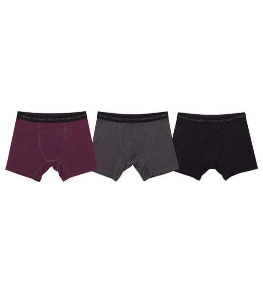 4-Way Stretch Every Day Kit Cotton Stretch Boxer Briefs (3-Pack)