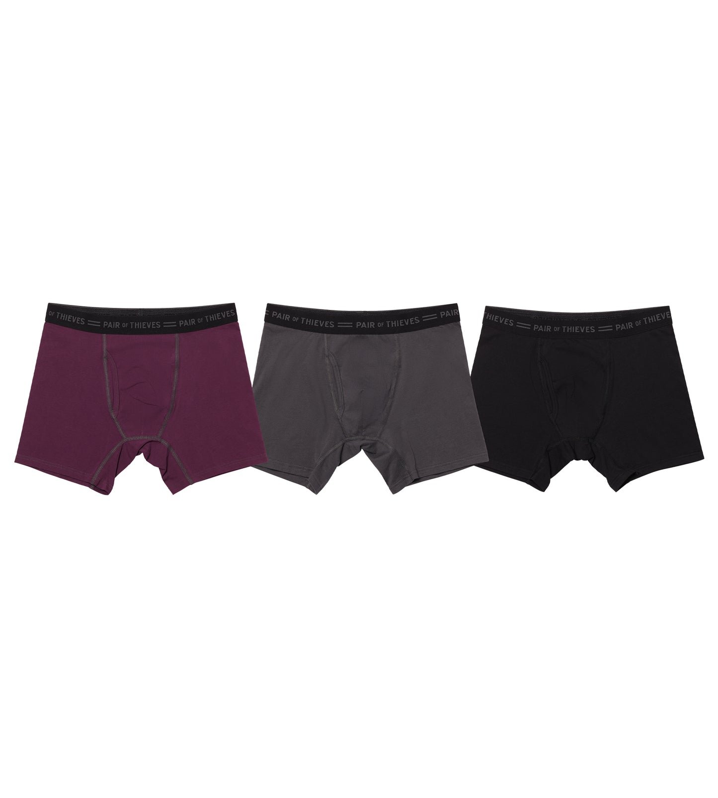 4-Way Stretch Every Day Kit Cotton Stretch Boxer Briefs (3-Pack)