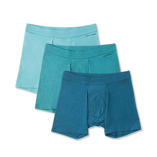 Quick Dry Action Blend Boxer Brief, 3-Pack, Cotton