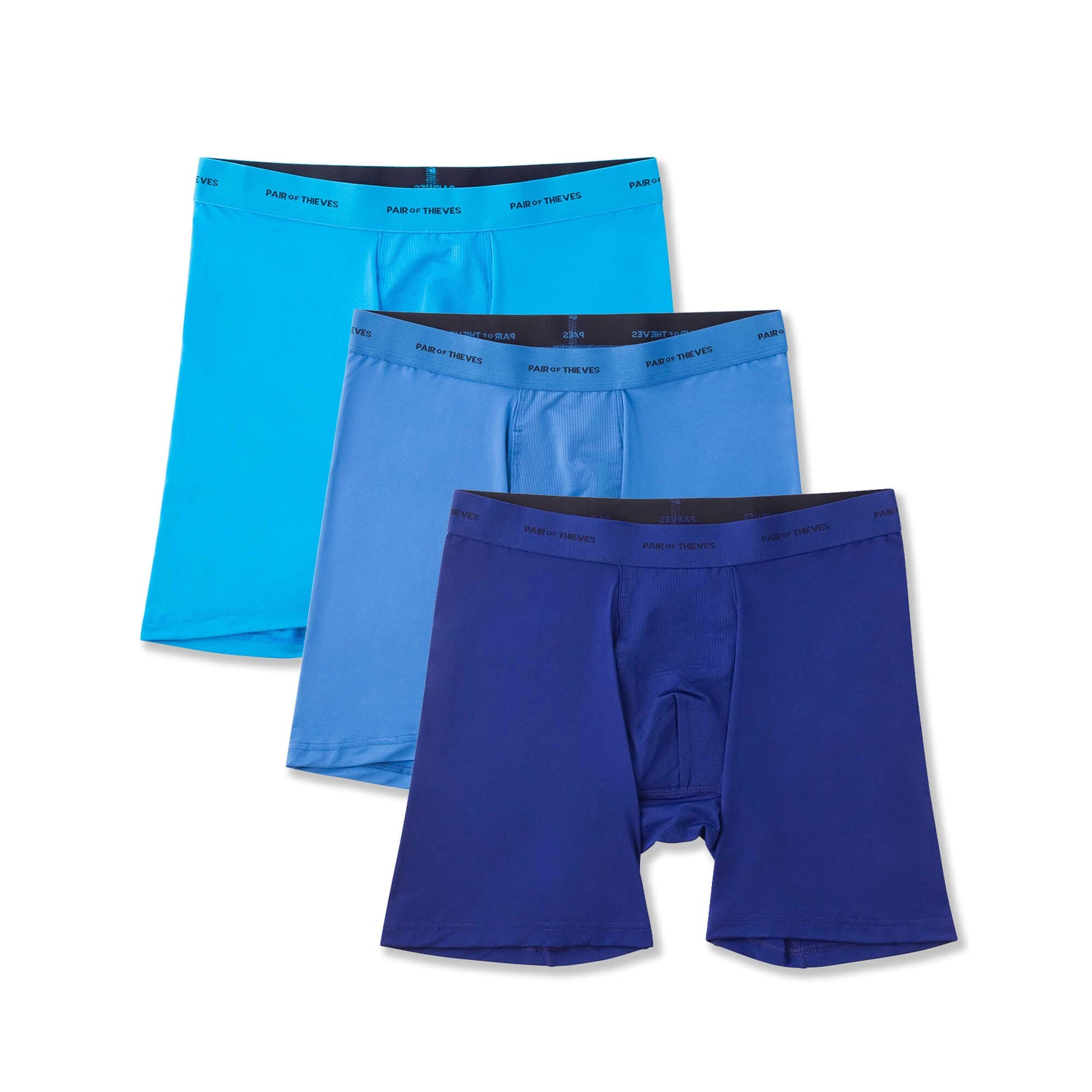 Quick Dry Action Blend Long Boxer Brief, 3-Pack, Poly