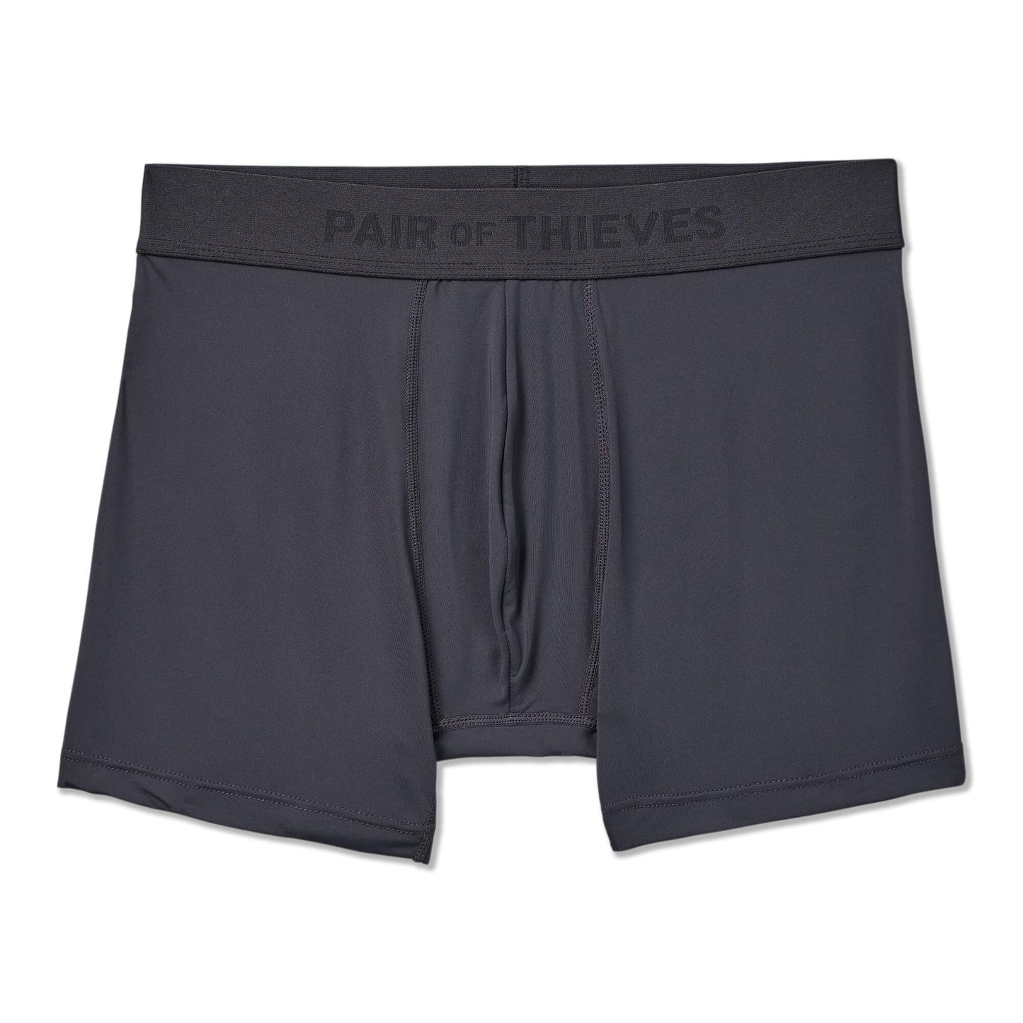 Green SuperFit Pouch boxer briefs with a black waistband on a white background