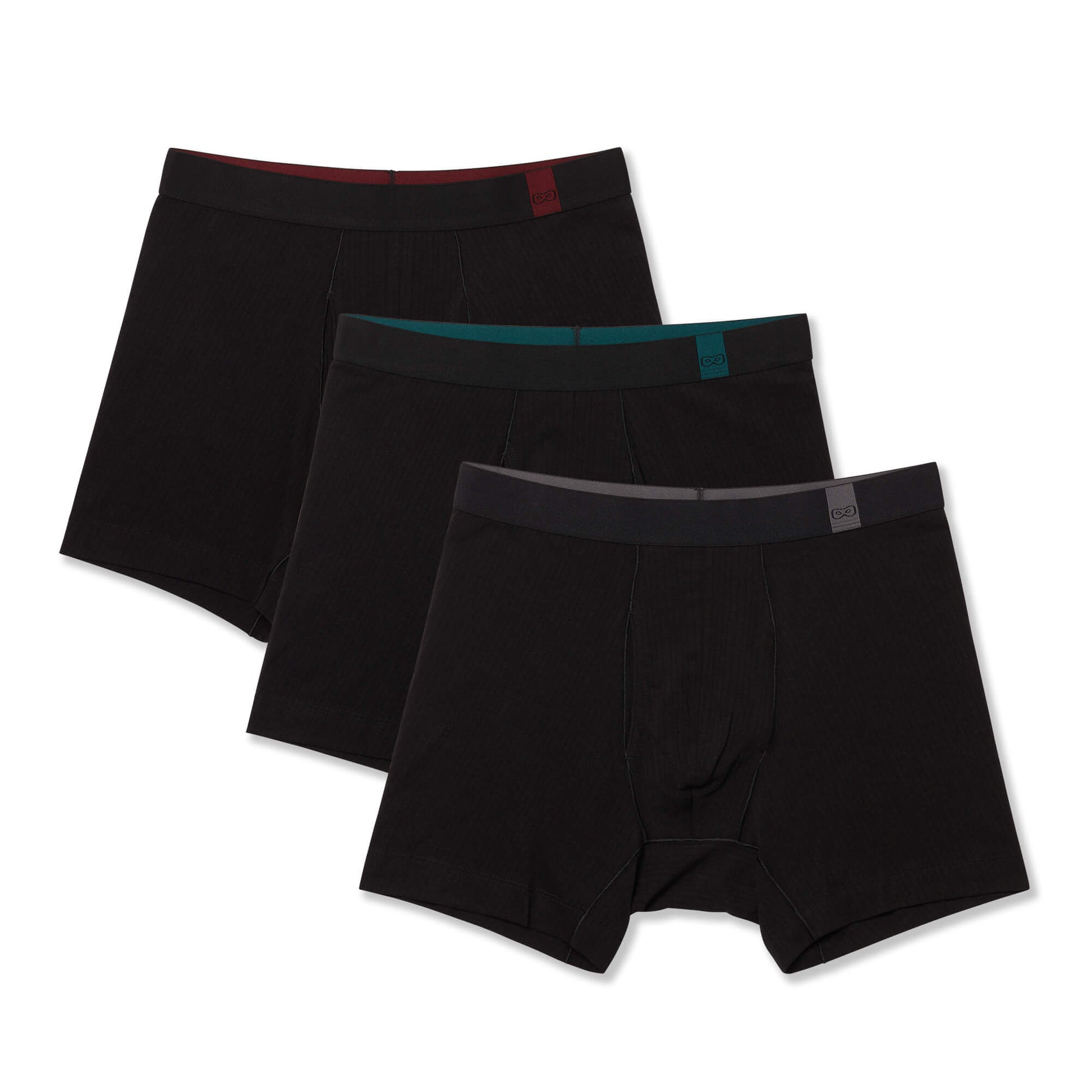 Superiair Boxer Briefs, 3-Pack, Black
