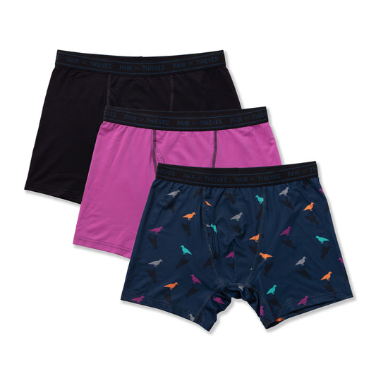 4-Way Stretch Performance Stretch Boxer Briefs (3-Pack)