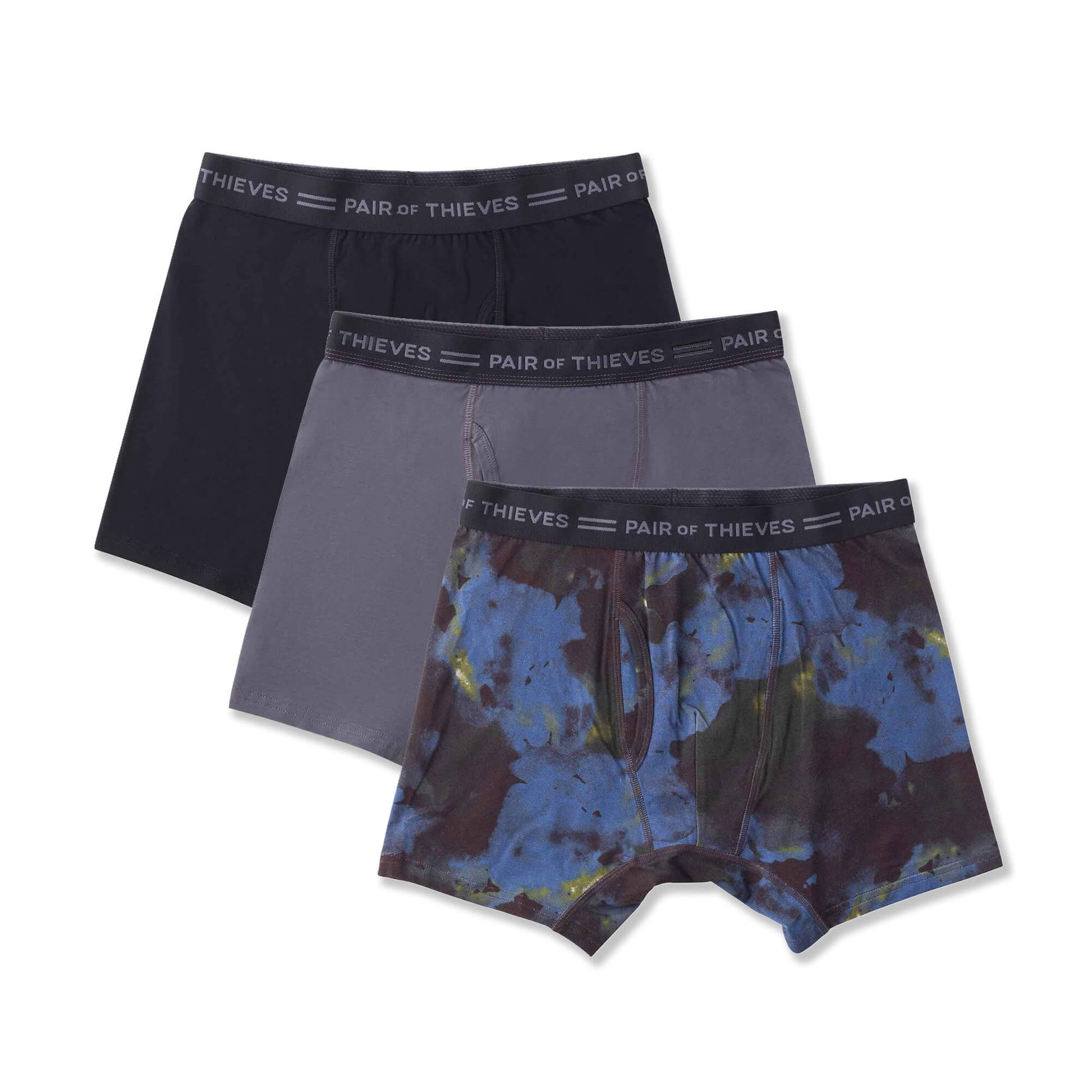4-Way Stretch Boxer Briefs, 3-Pack, Cotton