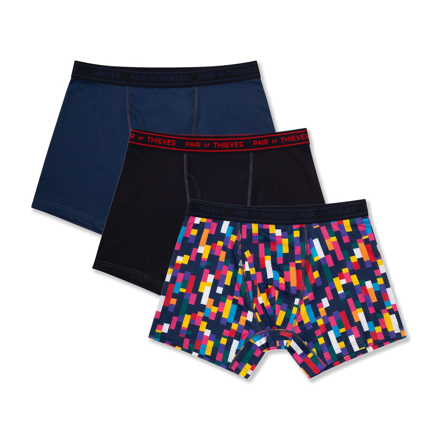 4-Way Stretch Performance Stretch Boxer Briefs (3-Pack)