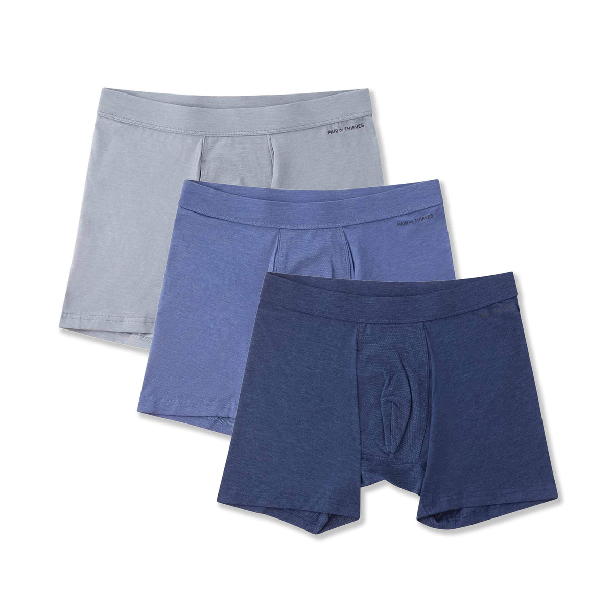 Quick Dry Action Blend Boxer Brief, 3-Pack, Cotton