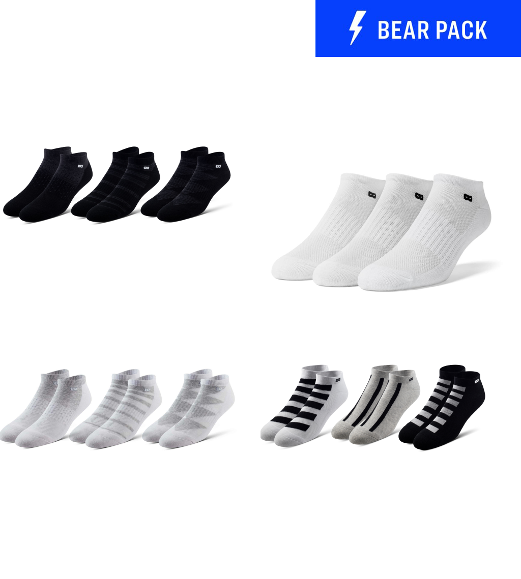 Cushion Low-Cut Socks Bear Pack (12-pack)