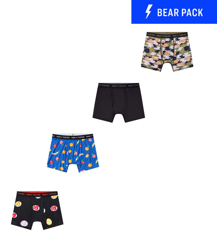 Pair of Thieves, Underwear & Socks, Pair Of Thieves Boxer Brief Bundle  Pack Six Pairs Med And Large Availabl