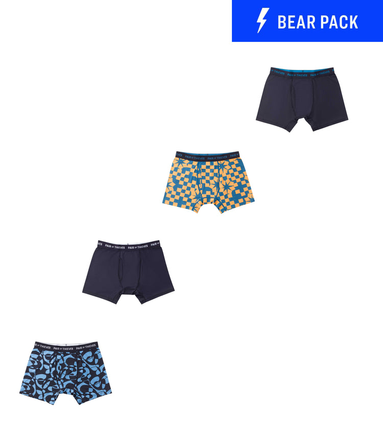 Superfit Boxer Brief Bear Pack (4-Pack)