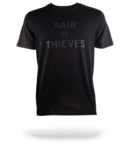 Pair Of Thieves Logo SuperSoft Crew Neck Tee contains colors Black, Dark slate gray, Gains boro, Black, Whitesmoke, Dim gray, Black, Dark slate gray, Dark slate gray
