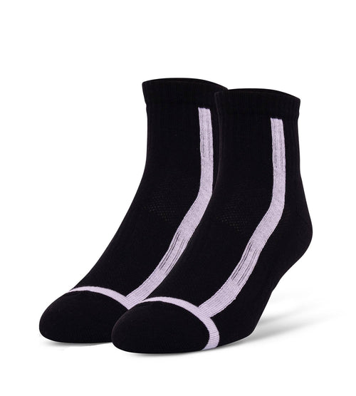 Special Edition Blackout Whiteout Cushion Ankle Sock 3 Pack contains colors Black, Lavender, Lights late gray, Thistle, Dark slate gray, Dim gray, Gains boro, Black, Silver