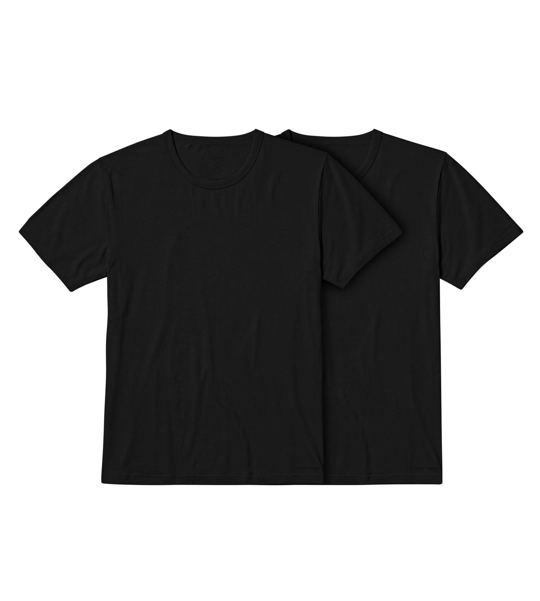 SuperSoft Crew Neck Tee 2 Pack contains colors Black, Gray, Black, Gains boro, Black, Dark slate gray, Black, Black, Dark Gray