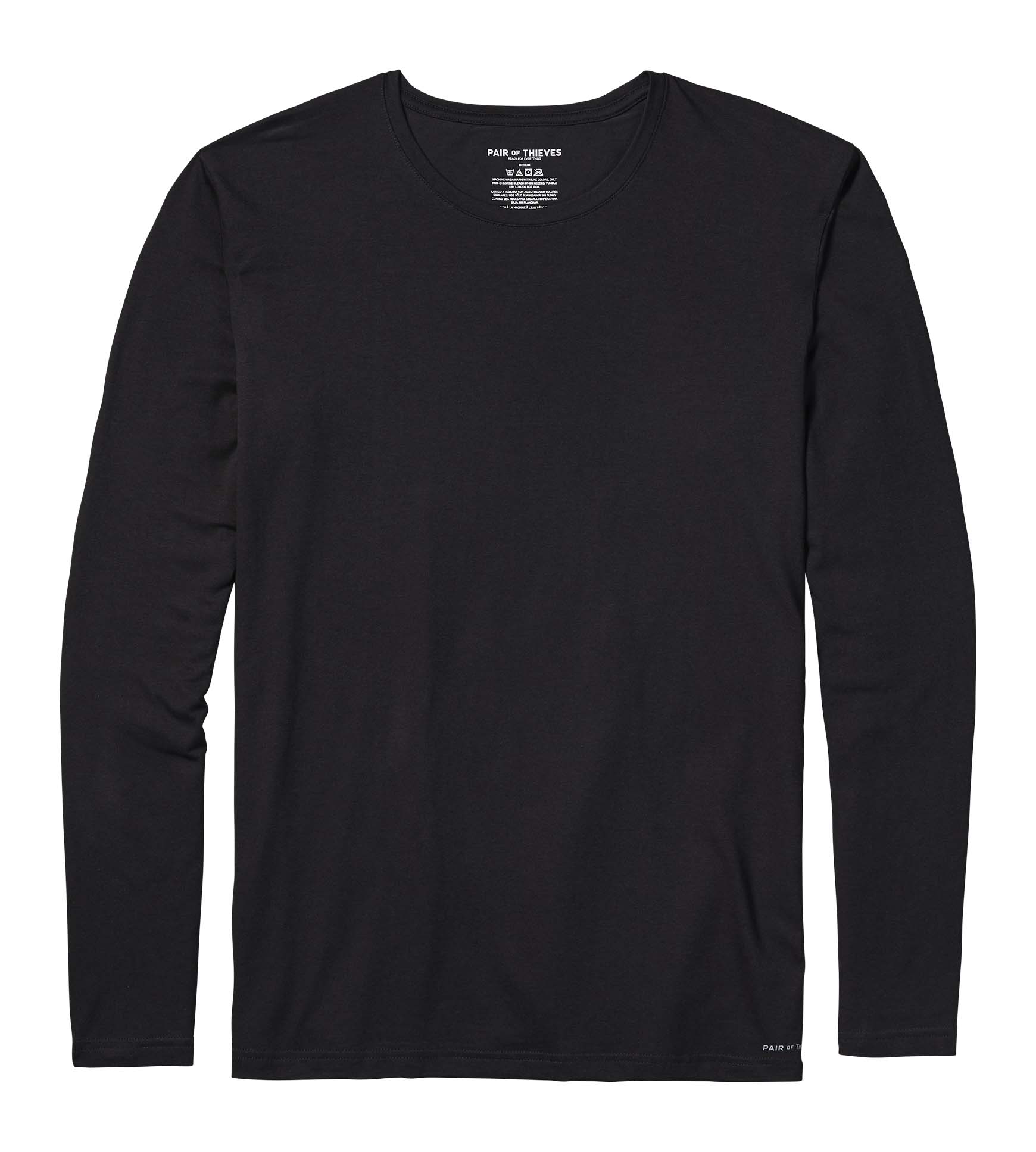 SuperSoft Long Sleeve Crew Neck Tee contains colors Black, Gray, Black, Dark slate gray, Light Gray, Black, Dark slate gray, Black, Dark Gray