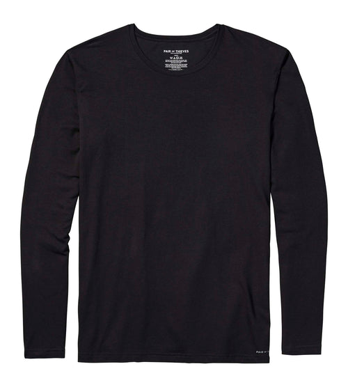 SuperSoft Long Sleeve Crew Neck Tee contains colors Black, Gray, Black, Dark slate gray, Light Gray, Black, Dark slate gray, Black, Dark Gray