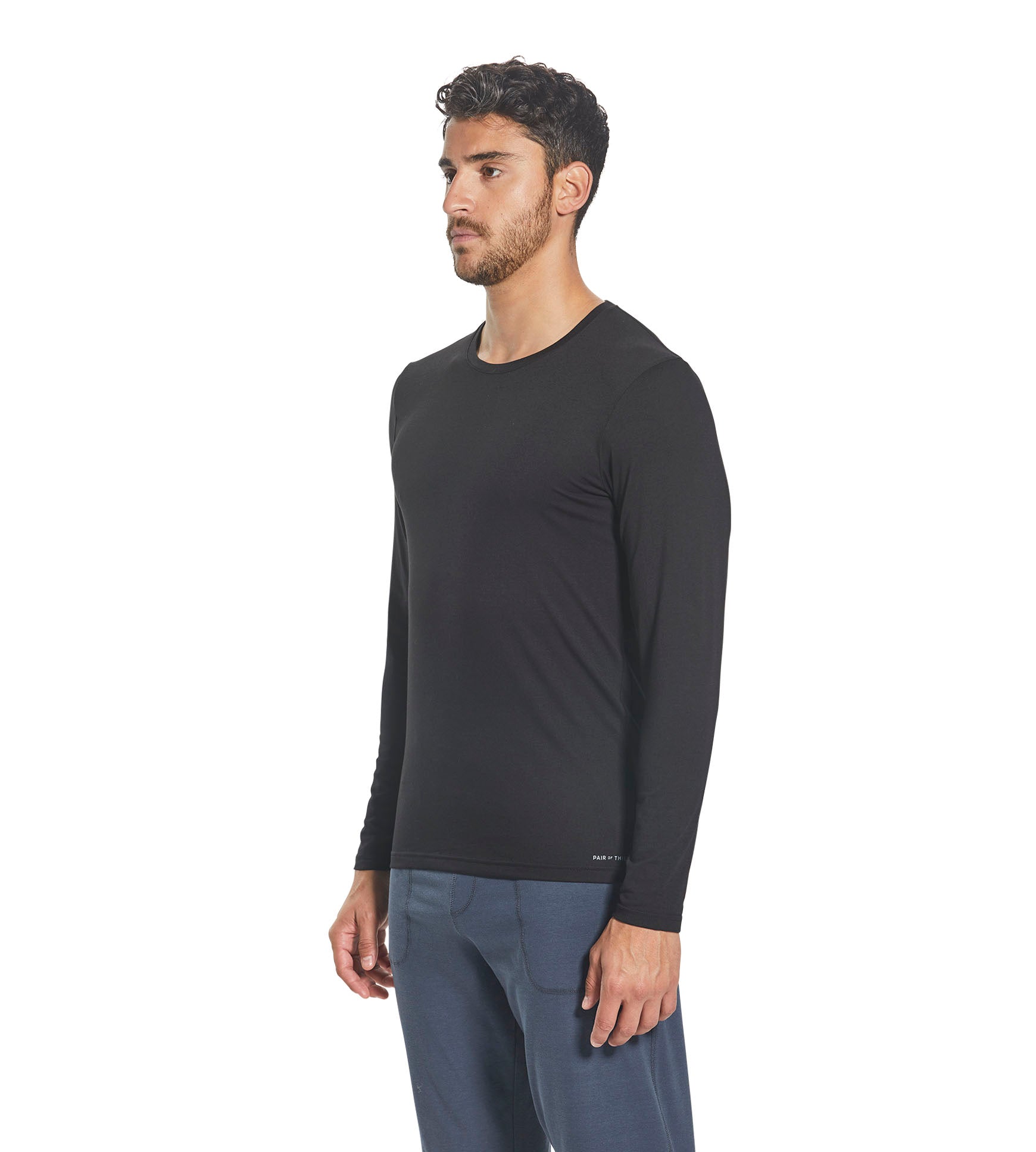 SuperSoft Long Sleeve Crew Neck Tee contains colors Black, Gray, Black, Dark slate gray, Light Gray, Black, Dark slate gray, Black, Dark Gray