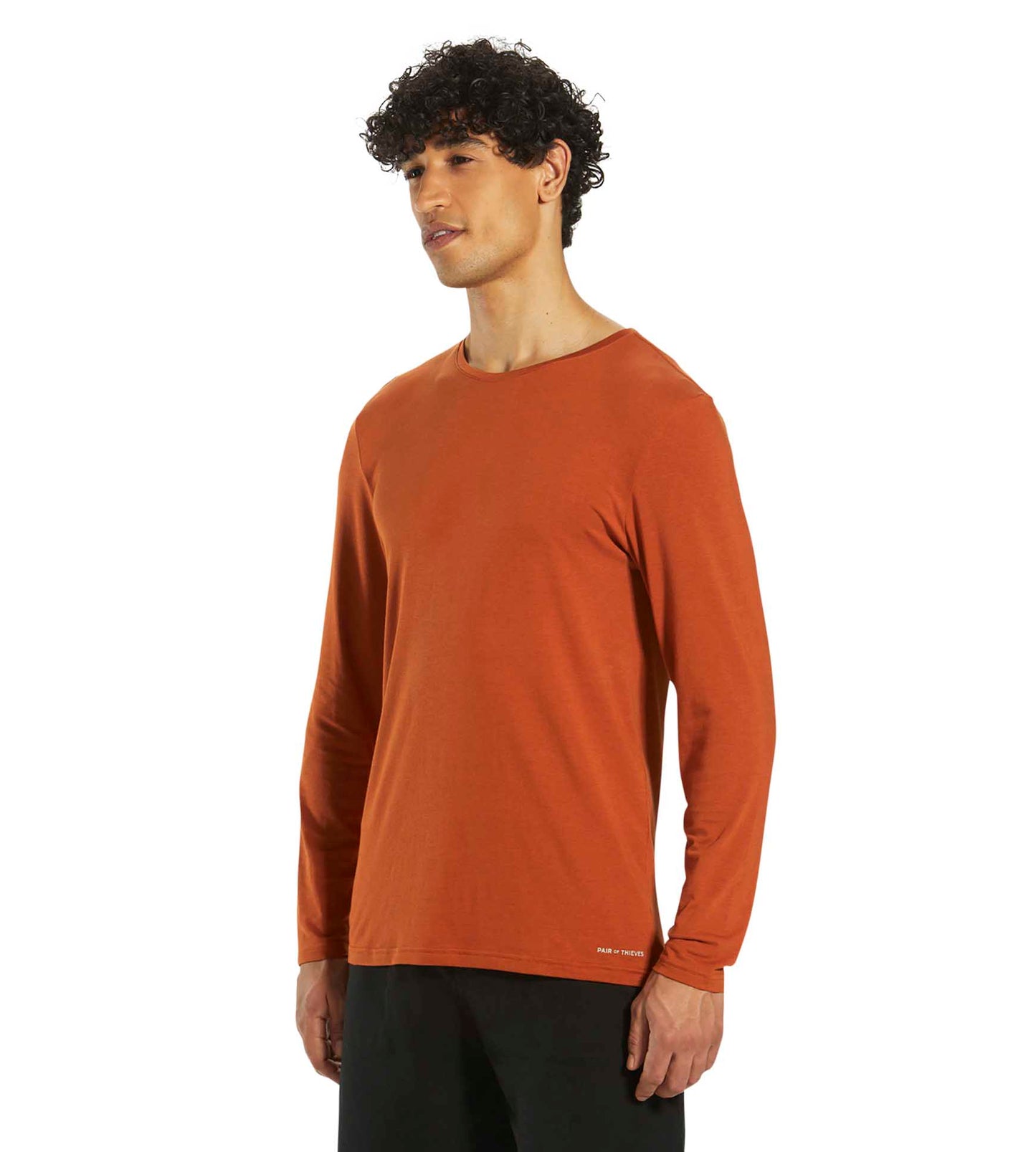 SuperSoft Long Sleeve Crew Neck Tee colors contain: Sienna, Black, Peru, Maroon, Chocolate, Indian red, Dark slate gray, Saddle brown, Burly wood