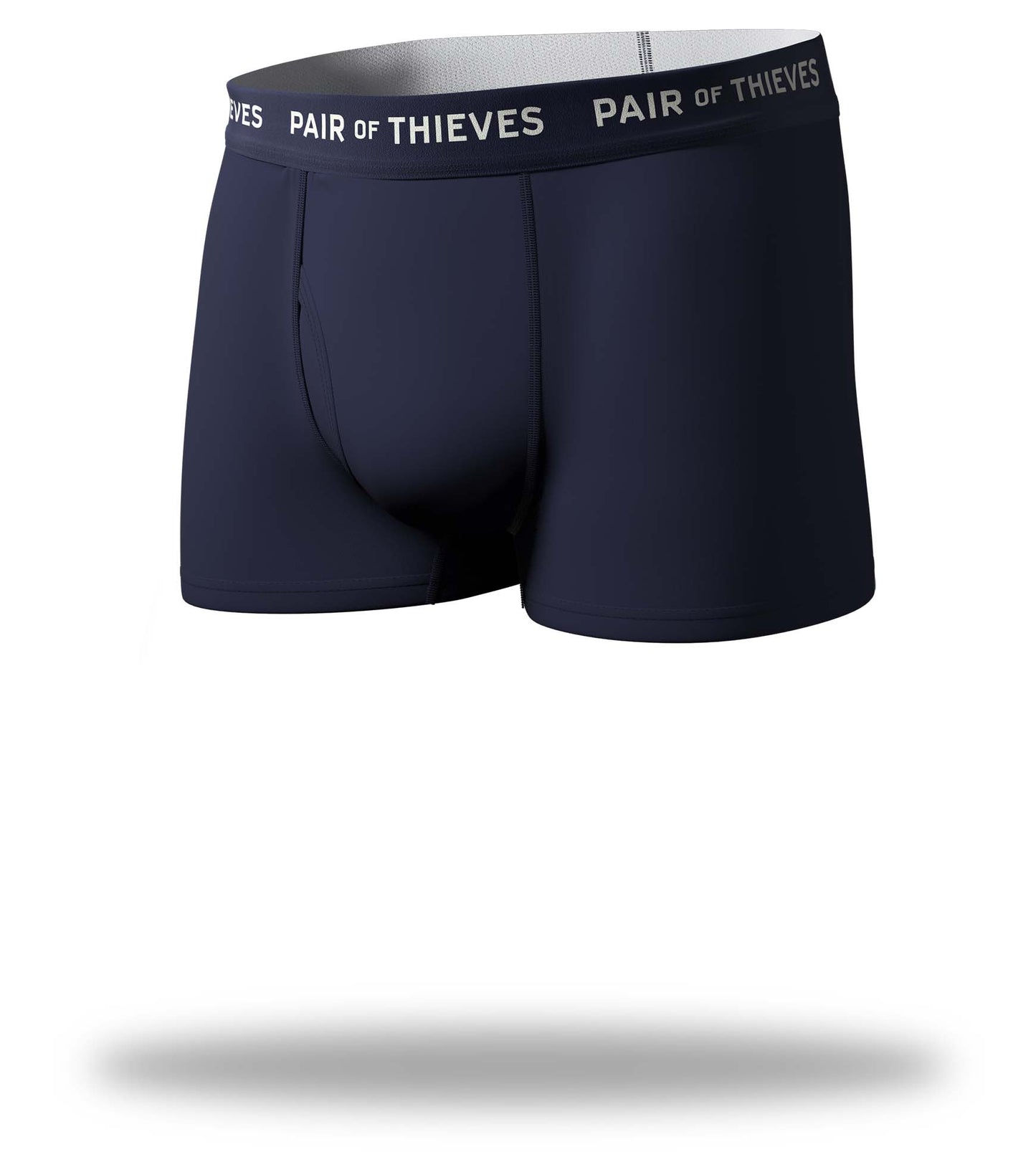 supersoft blue trunk, blue with white logo on blue waistband