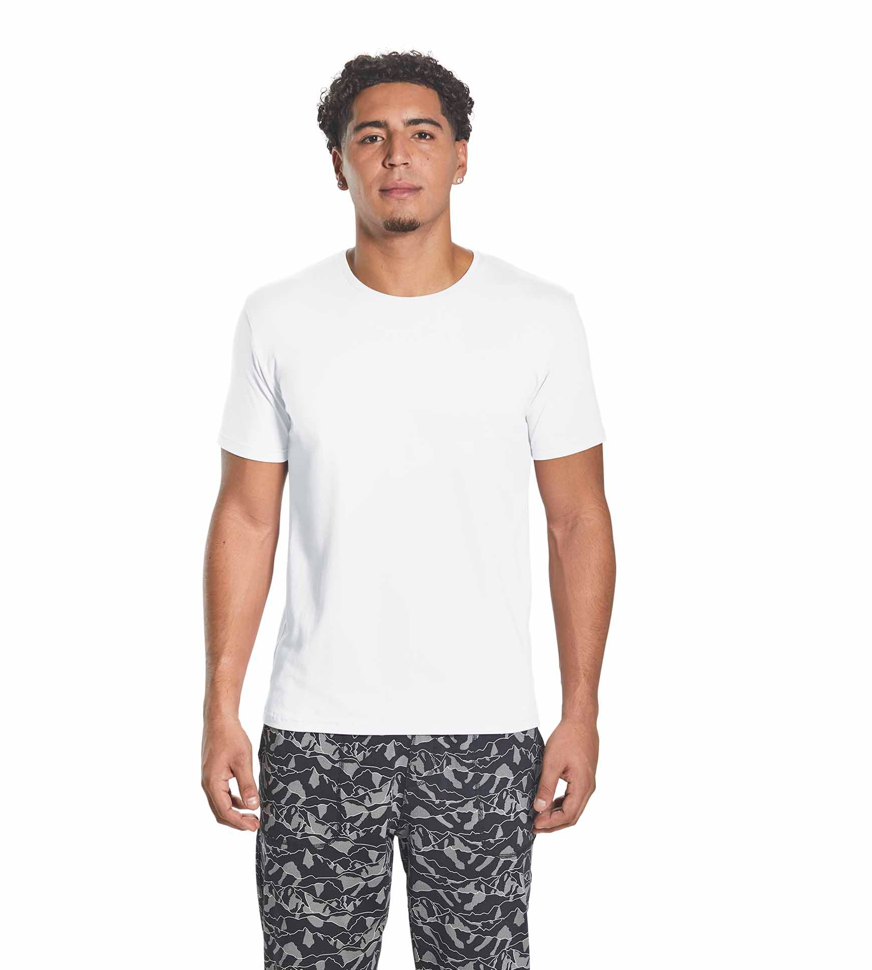 Jockey white round 2024 neck t shirt