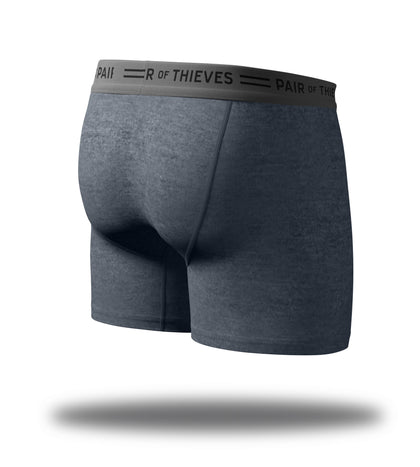 Men's Underwear Every Day Kit Boxer Brief 4 Pack Gargoyle Grey Back