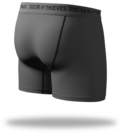 Men's Underwear Every Day Kit Boxer Brief 4 Pack Gargoyle Grey Back