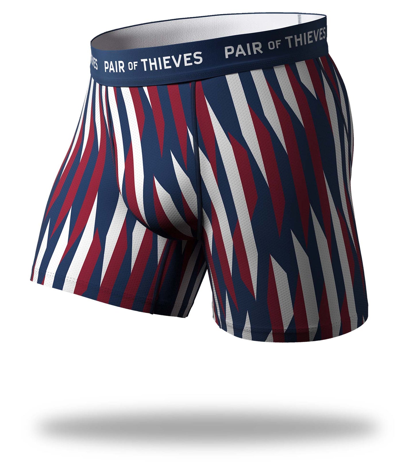 SuperFit Boxer Briefs, red white and blue stipes