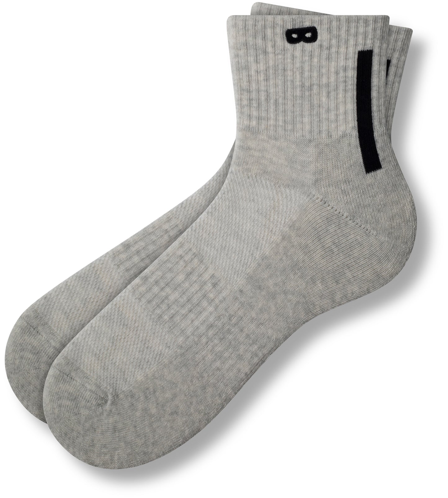 Men’s cushion ankle crew socks gray