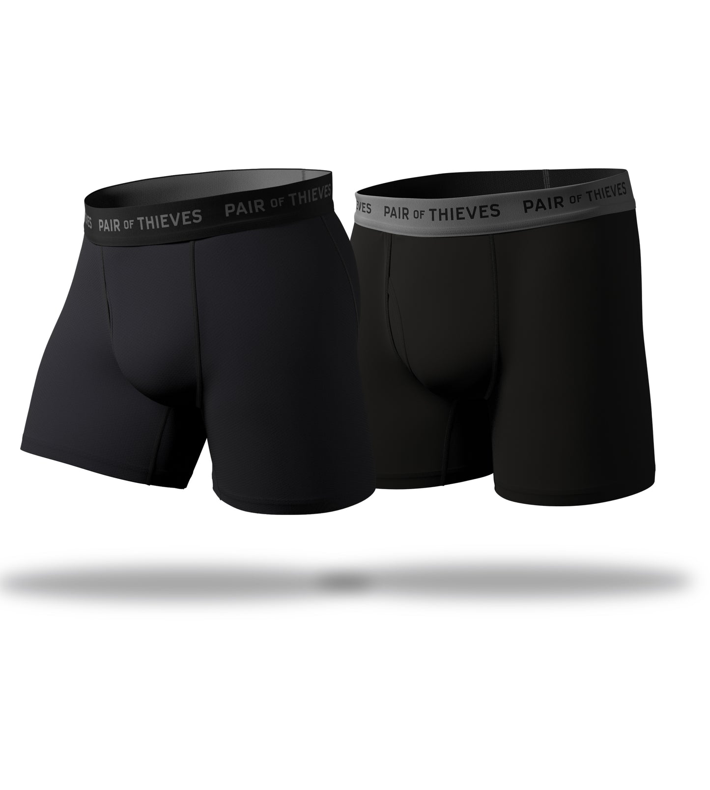 Men's Underwear SuperFit + SuperSoft Try Both Boxer Brief 2 Pack Black