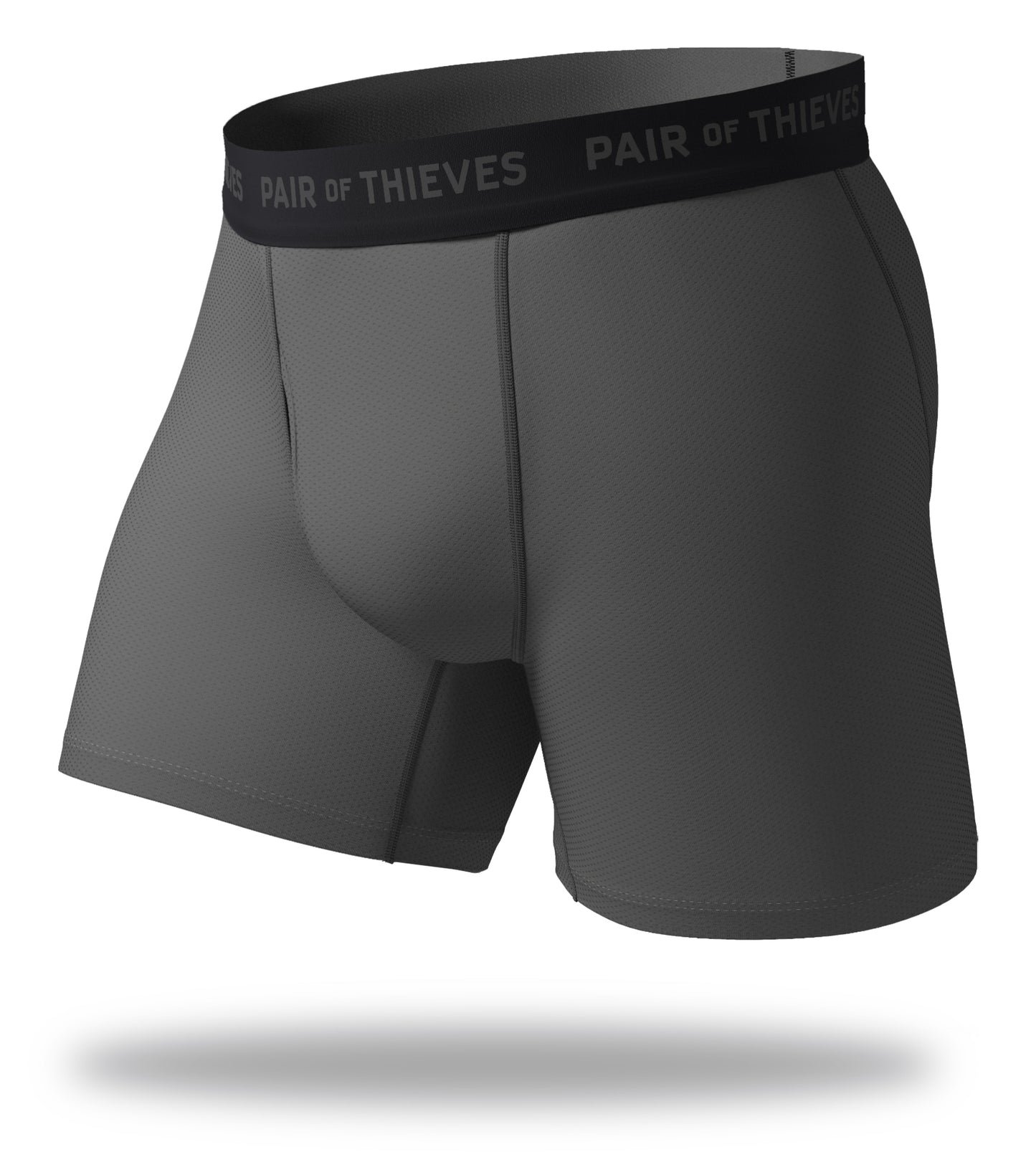 Men's Underwear SuperFit + SuperSoft Try Both Boxer Brief 2 Pack MED.GREY