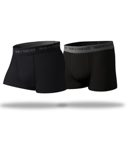 Men's Underwear SuperFit + SuperSoft Try Both Trunk 2 Pack Black