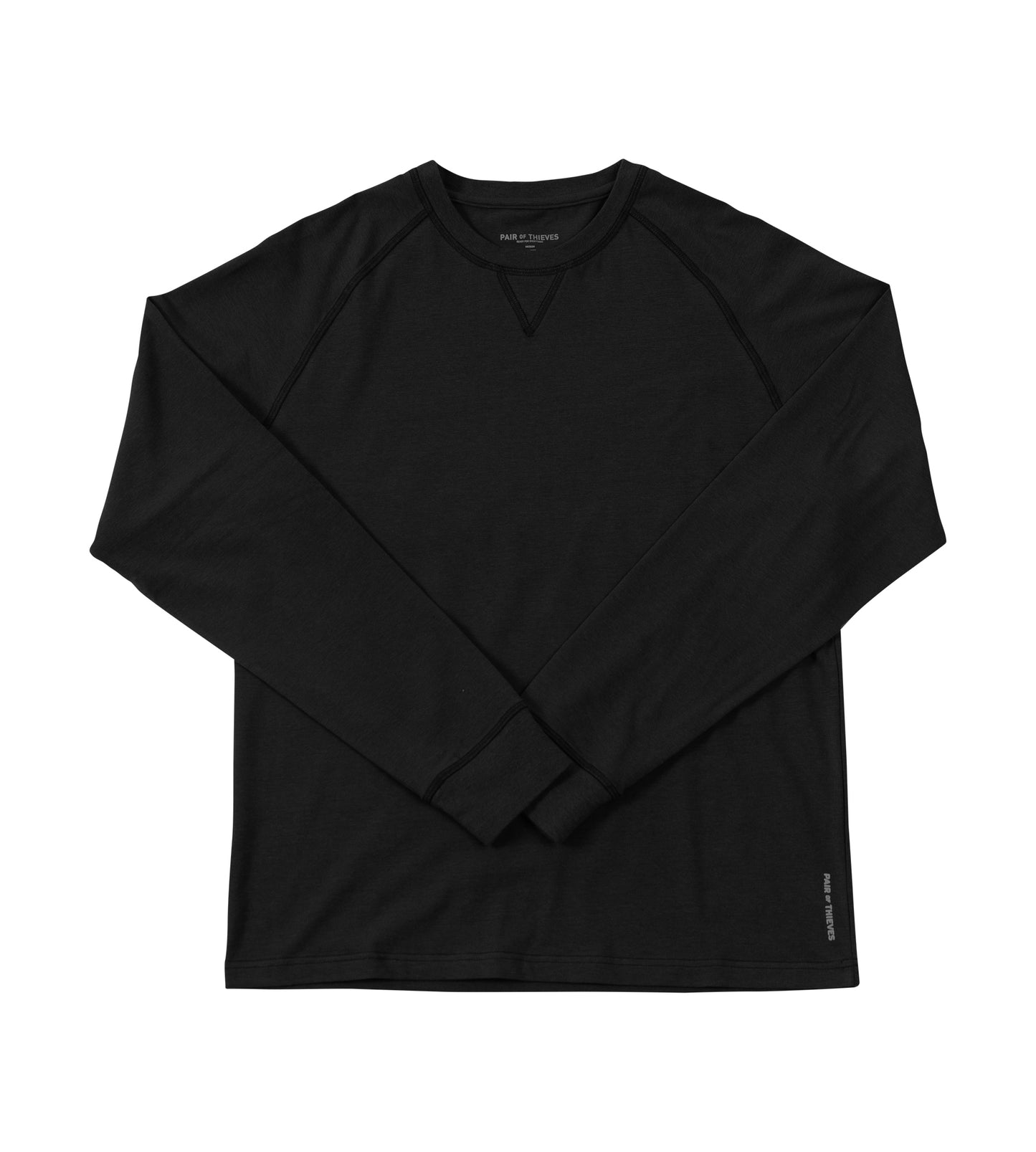 Men's Loungewear SuperSoft Raglan Long Sleeve Shirt BLACK 