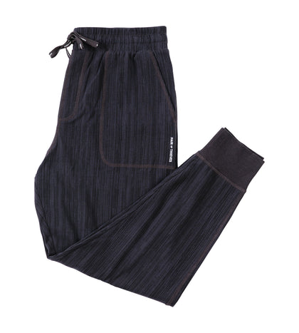 Men's Loungewear SuperSoft Lounge Pants CHARCOAL/BLACK  Folded