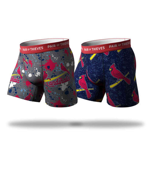 Lids Boston Red Sox Pair of Thieves Super Fit 2-Pack Boxer Briefs Set -  Gray/Navy