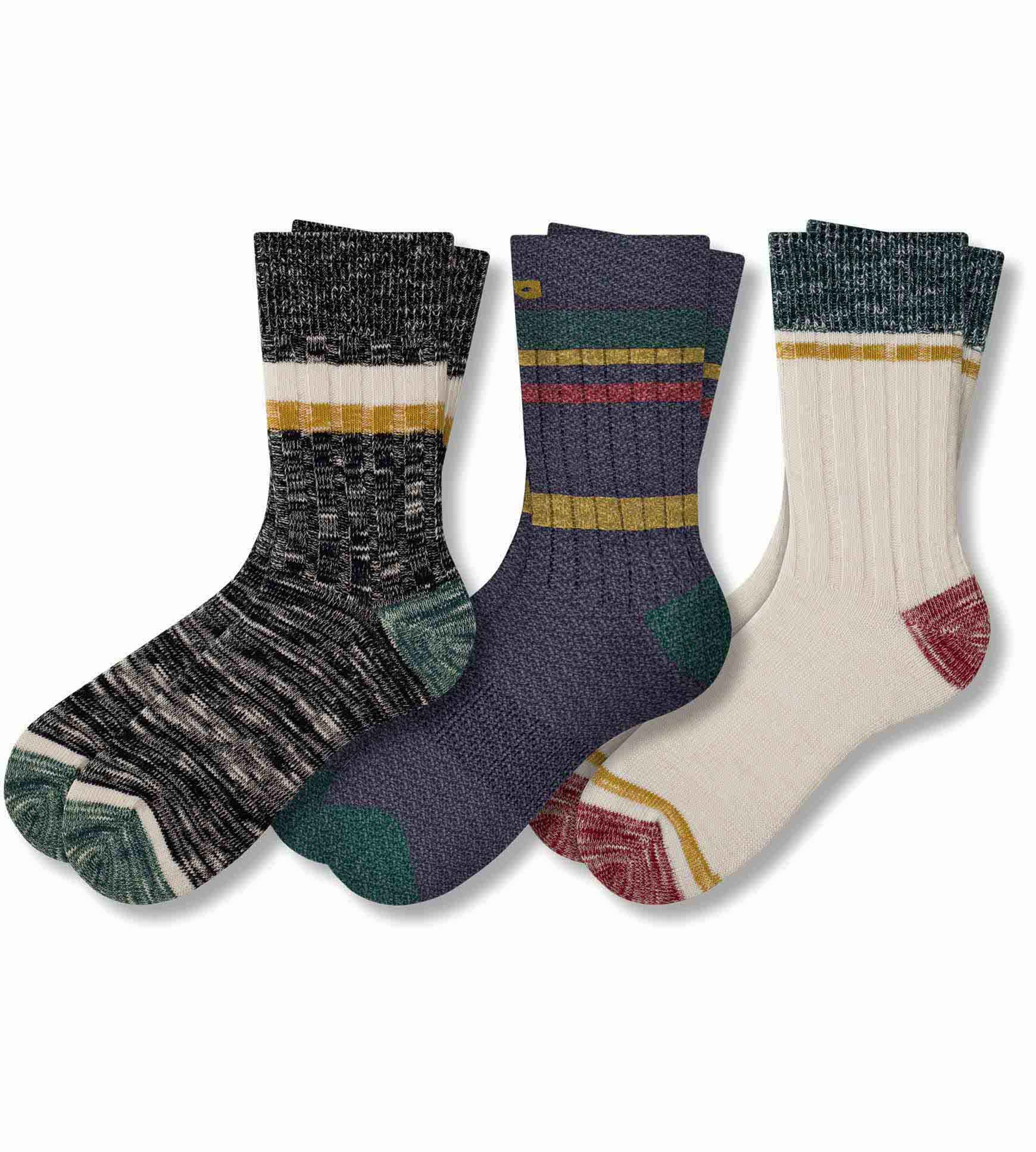 Mental Block Boot Crew Socks 3 Pack colors contain: Snow, Dark slate gray, Silver, Dark slate gray, Gray, Black, Dim gray, Sienna, Light Gray, Dark Gray